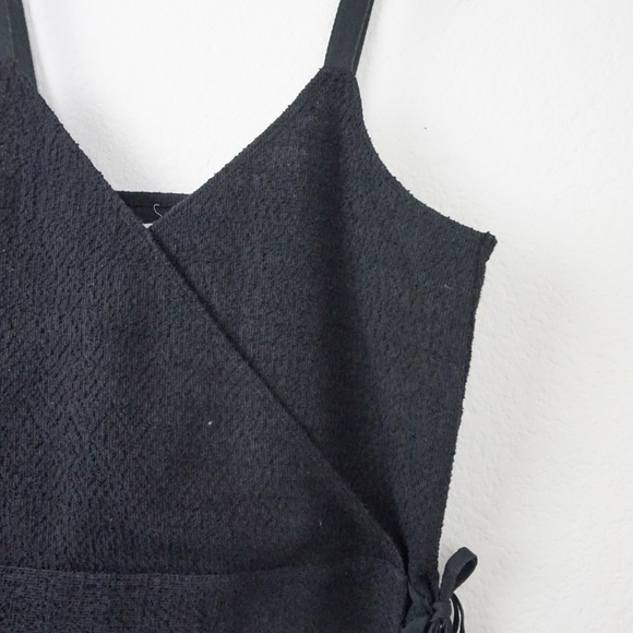 Madewell black Finale wrap front Tank Top - Picture 4 of 7